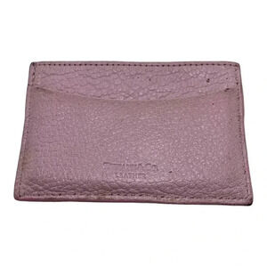 Tiffany & Co. card case holder leather wallet pink